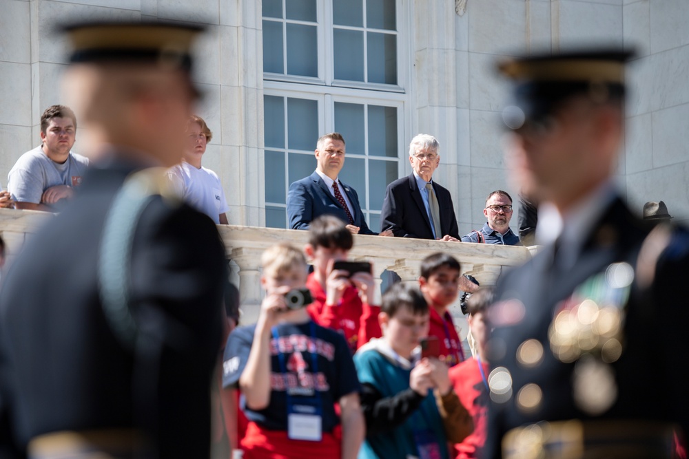 Members of the American Battlefield Monuments Commission (ABMC) Visit Arlington National Cemetery