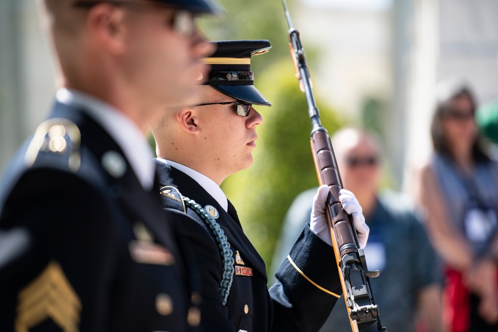 Members of the American Battlefield Monuments Commission (ABMC) Visit Arlington National Cemetery