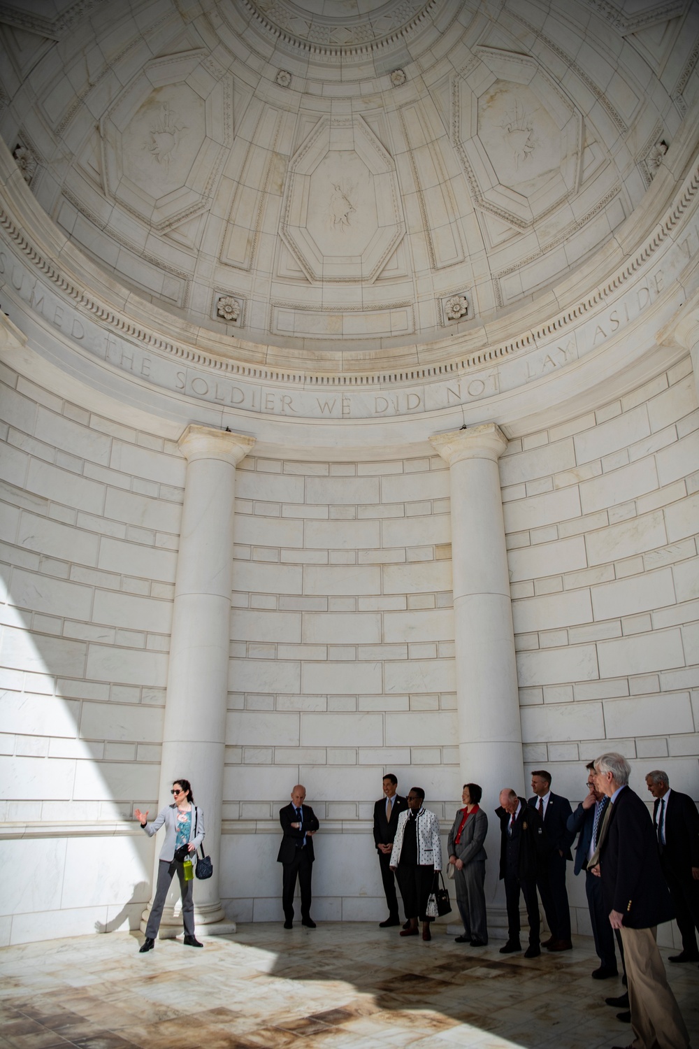 Members of the American Battlefield Monuments Commission (ABMC) Visit Arlington National Cemetery