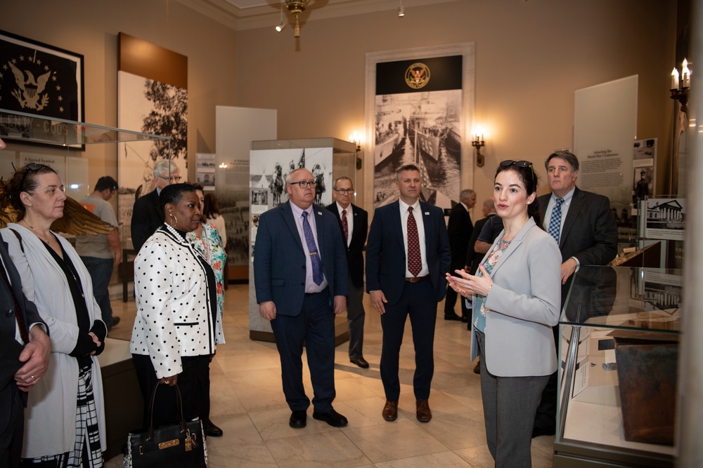 Members of the American Battlefield Monuments Commission (ABMC) Visit Arlington National Cemetery