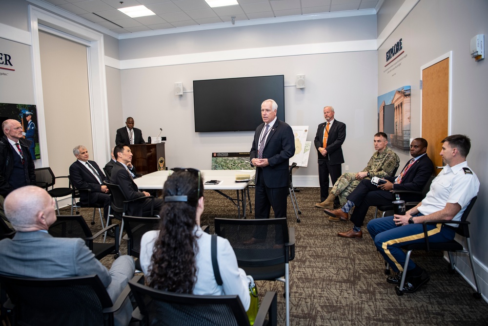 Members of the American Battlefield Monuments Commission (ABMC) Visit Arlington National Cemetery