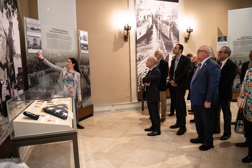 Members of the American Battlefield Monuments Commission (ABMC) Visit Arlington National Cemetery