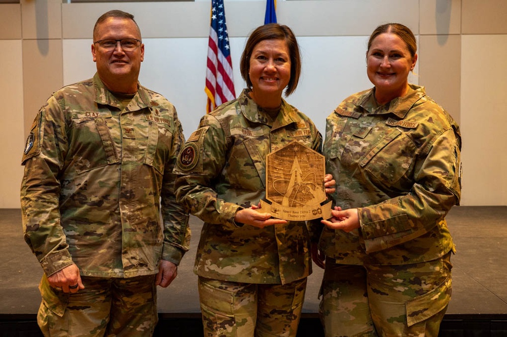 CMSAF Bass Visits Buckley Space Force Base