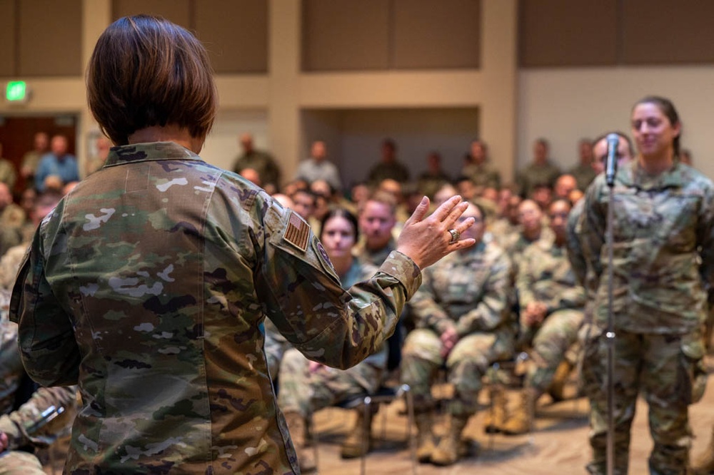 CMSAF Bass Visits Buckley Space Force Base