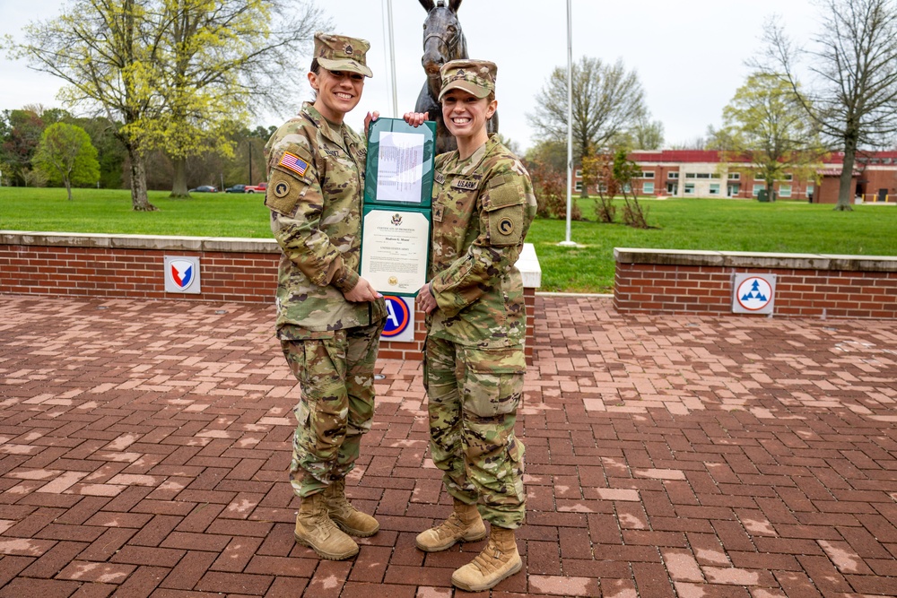Sgt. Madison Mount promotion