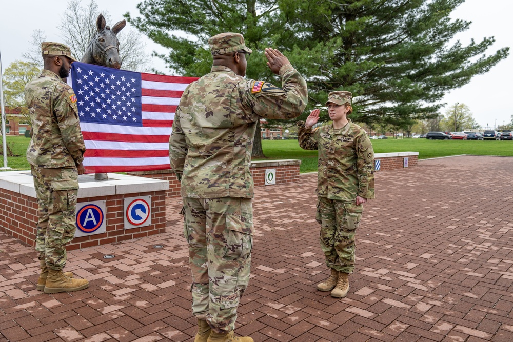 Sgt. Madison Mount reenlists