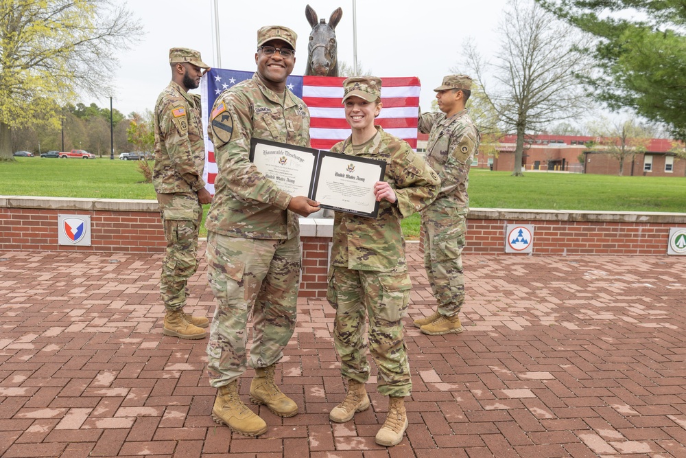 Sgt. Madison Mount reenlists