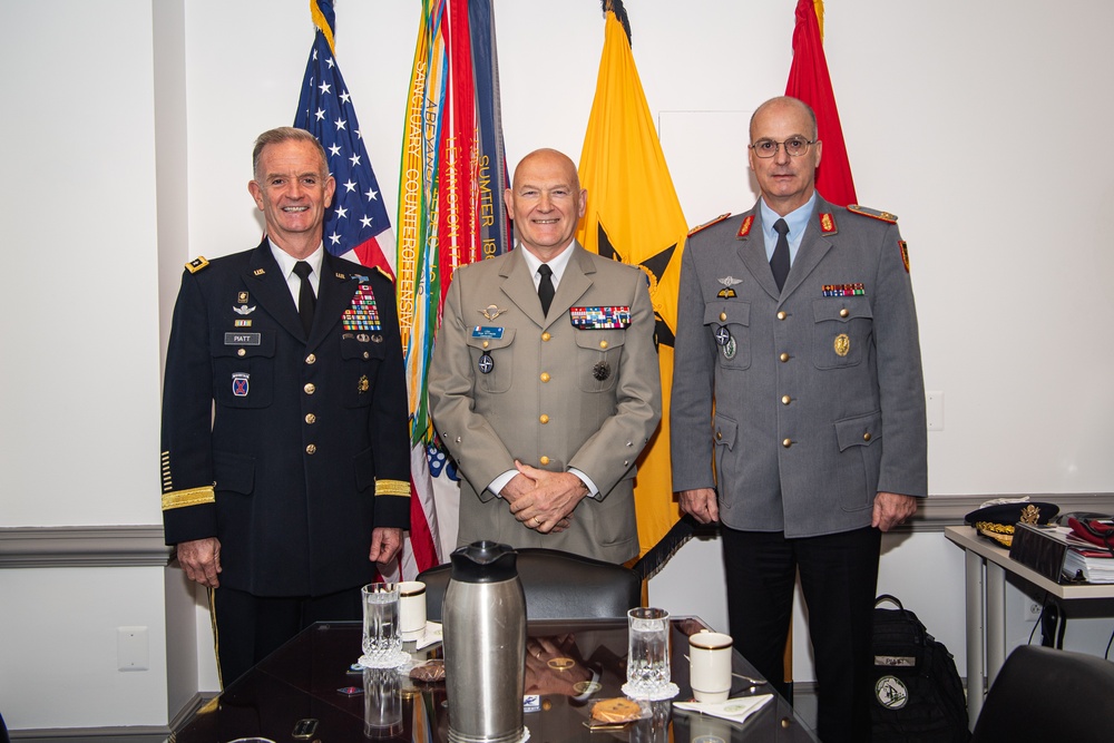 Director of the Army Staff hosts Office Call with NATO Defense College Commandant