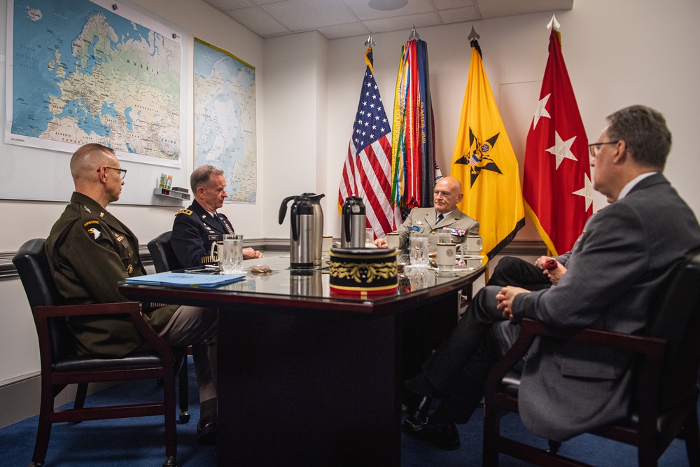 Director of the Army Staff hosts Office Call with NATO Defense College Commandant