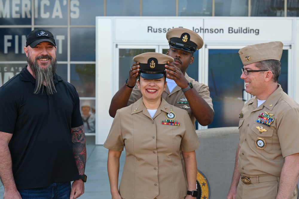 Commander, Navy Recruiting Command Holds Senior Chief Pinning Ceremony at Headquarters