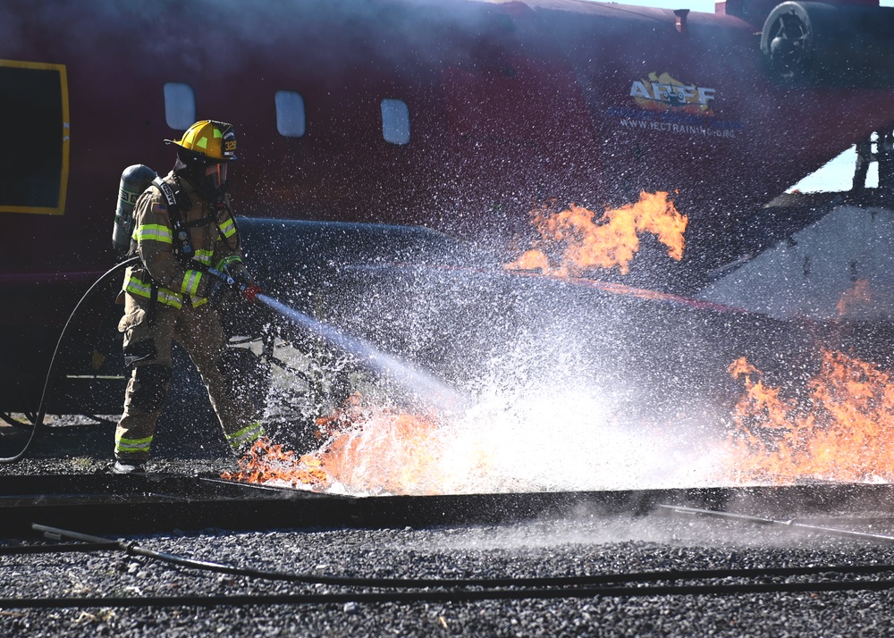 Kingsley Field Fire Department complete live-fire training