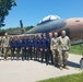 Iowa FFA Association State Officers with static F-34 Thunderstrike