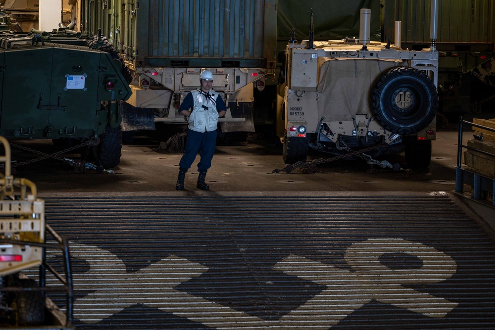 USS Bataan conducts well deck operations