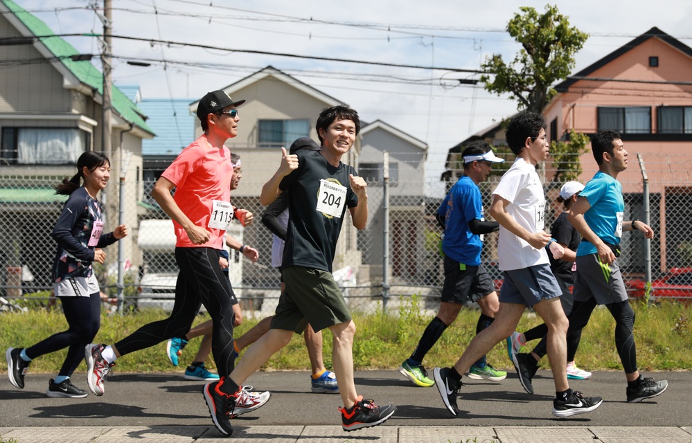 Friendship Half-Marathon, Hawaiian Festival held at Sagami Depot, Japan