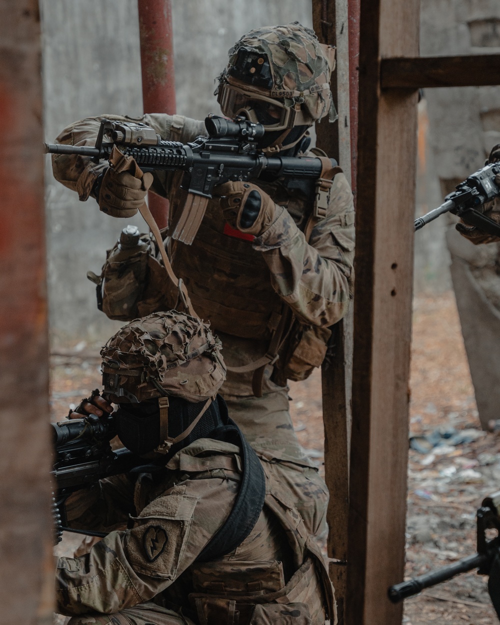Balikatan 23 | Alpha Company, 1st Battalion, 27th Infantry Regiment Battle Drill 6 (Enter and Clear a Room) Exercise in Fort Magsaysay, Philippines