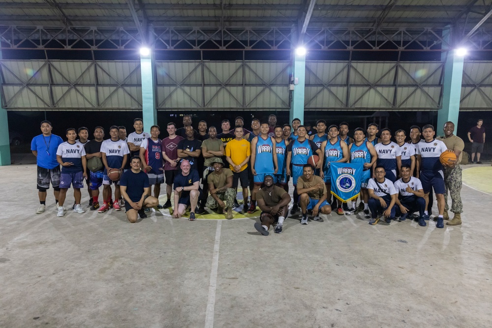 Basketball Tournament between U.S. service members and Philippine Navy