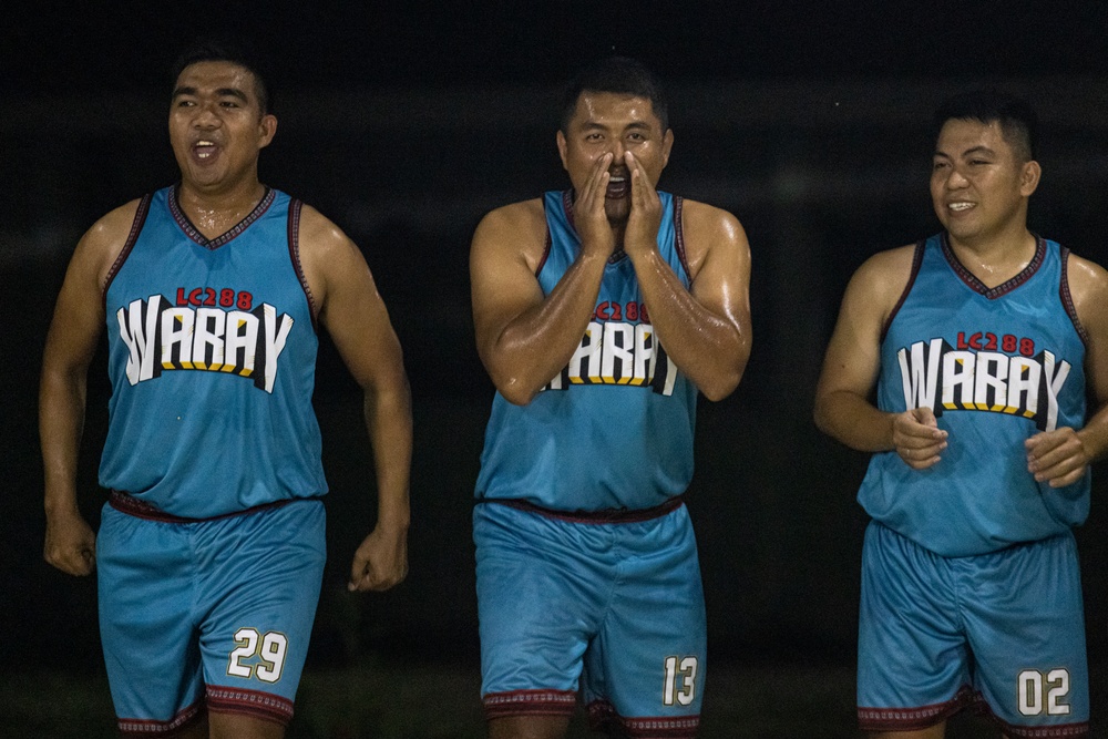 Basketball Tournament between U.S. service members and Philippine Navy