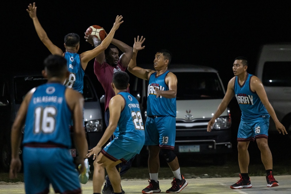 Basketball Tournament between U.S. service members and Philippine Navy