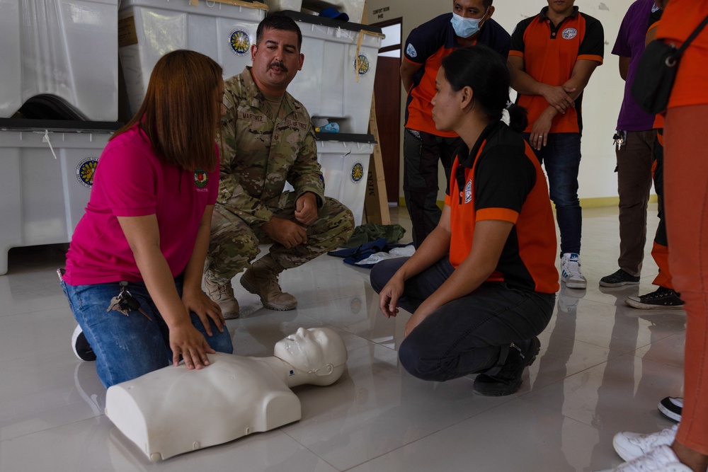 Balikatan 23 | MIT teaches basic life support, Province of Antique, Philippines