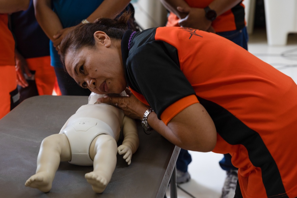 Balikatan 23 | MIT teaches basic life support, Province of Antique, Philippines