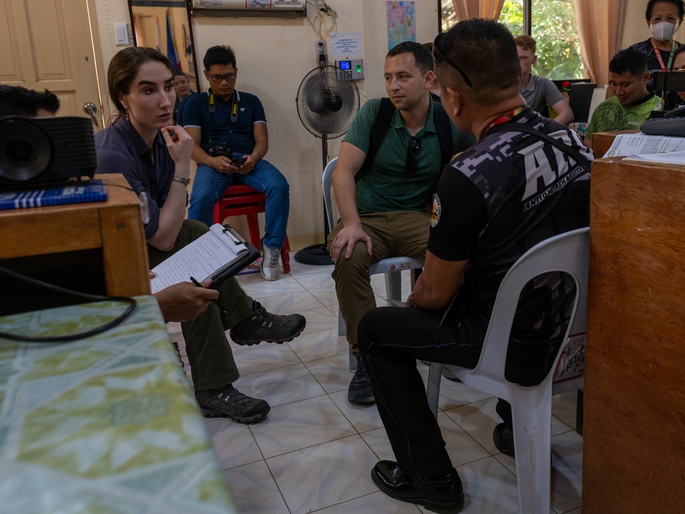 Balikatan 23 | 3rd CAG meets with San Jose de Buenavista Office of the Provincial Warden, Antique, Philippines