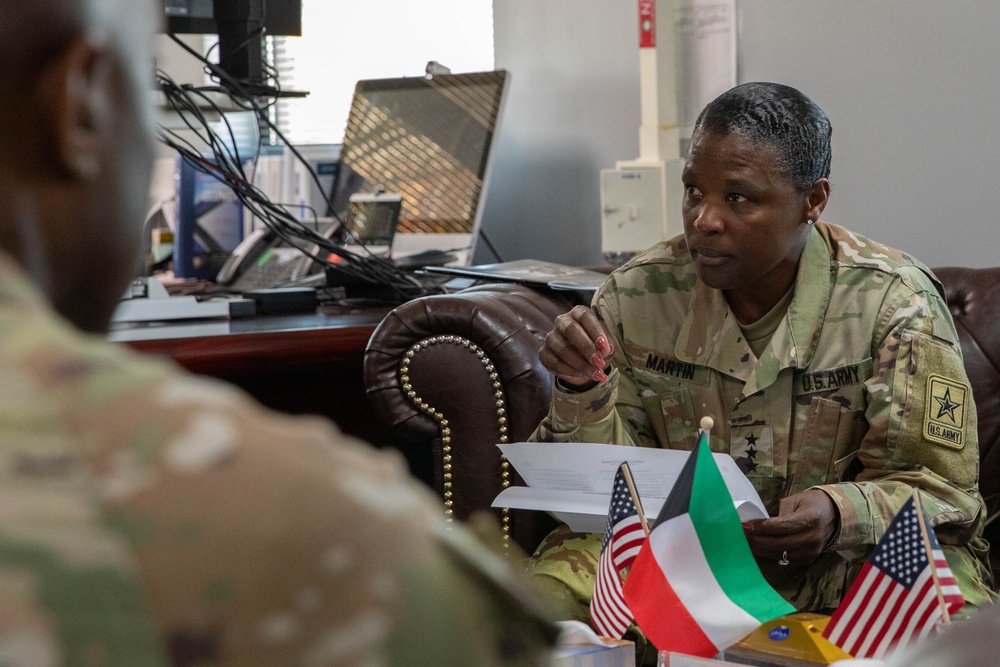 Inspector General of the Army meets with leadership in Kuwait