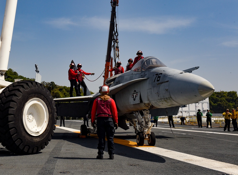 USS Ronald Reagan (CVN 76) Sailors conduct general quarters drill