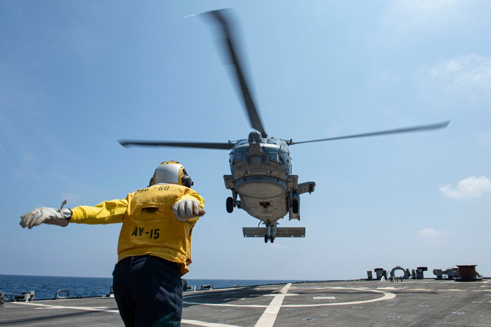 USS Paul Hamilton Flight Operations