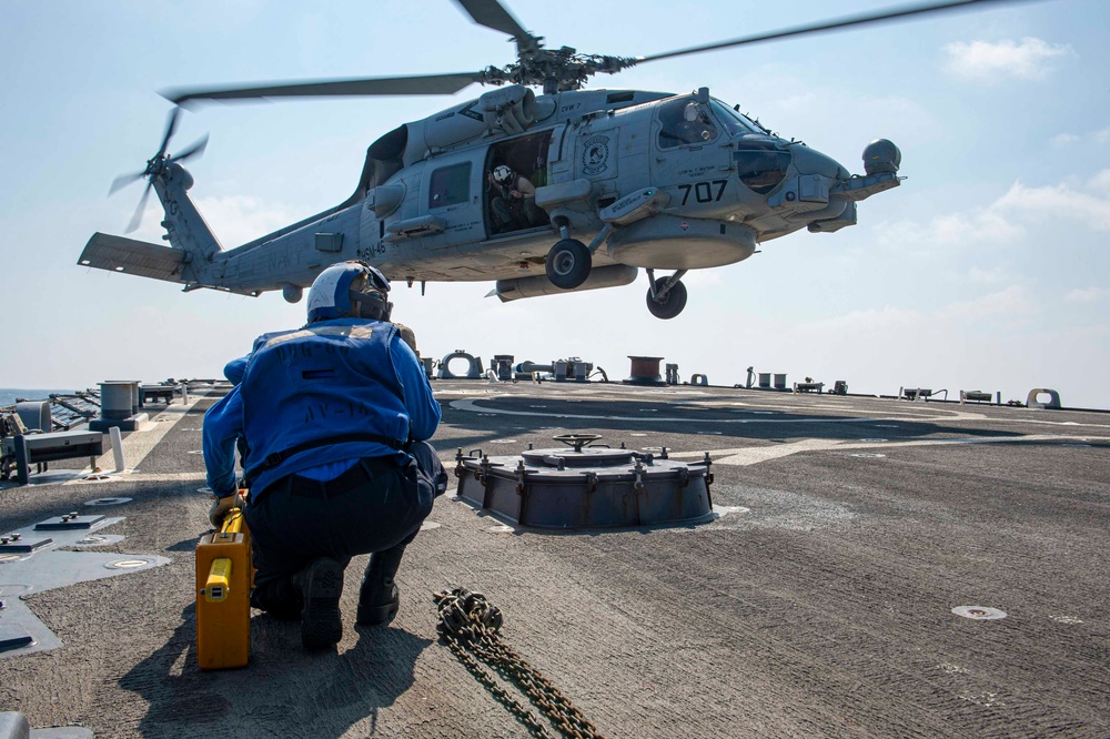 USS Paul Hamilton Flight Operations