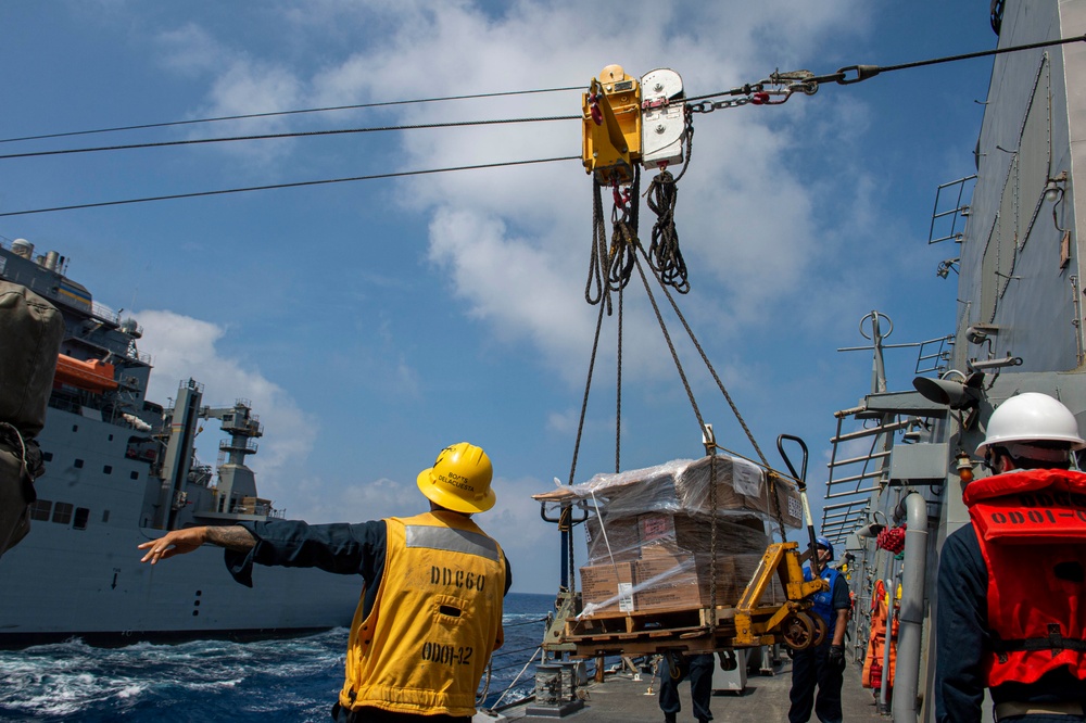 USS Paul Hamilton Replenishment-at-Sea