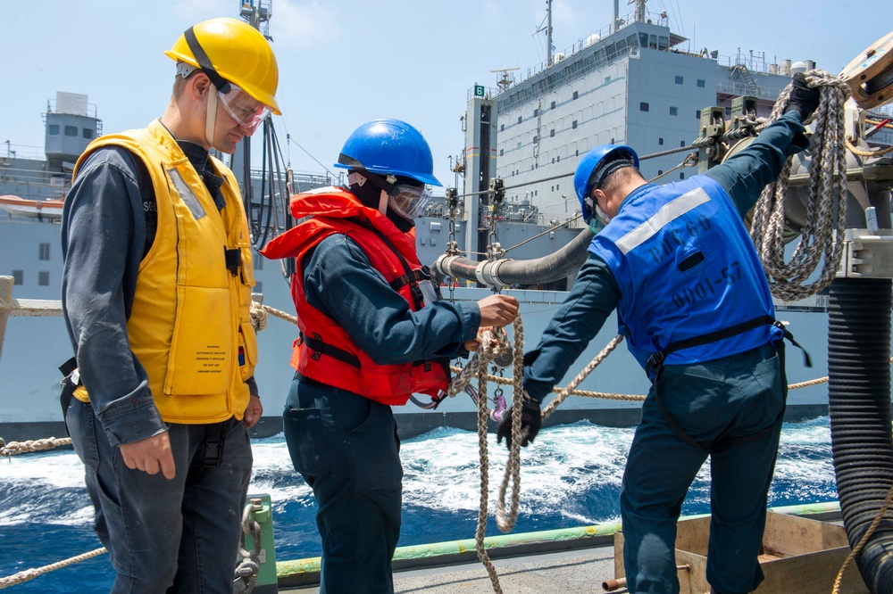 USS Paul Hamilton Replenishment-at-Sea