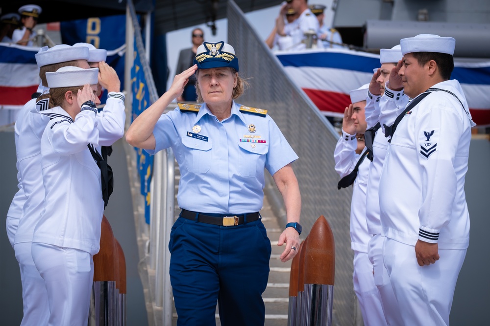 Coast Guard, Navy train with Cabo Verde Marines and Coast Guard members aboard USS Bulkeley in Africa