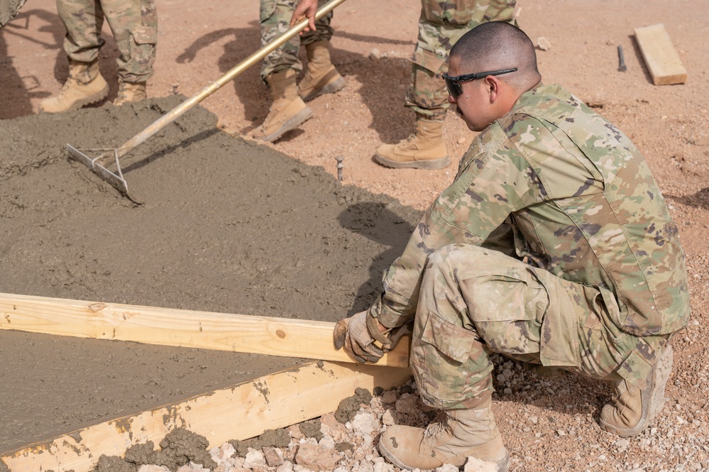 724th EABS CE Flight preps for rainy season