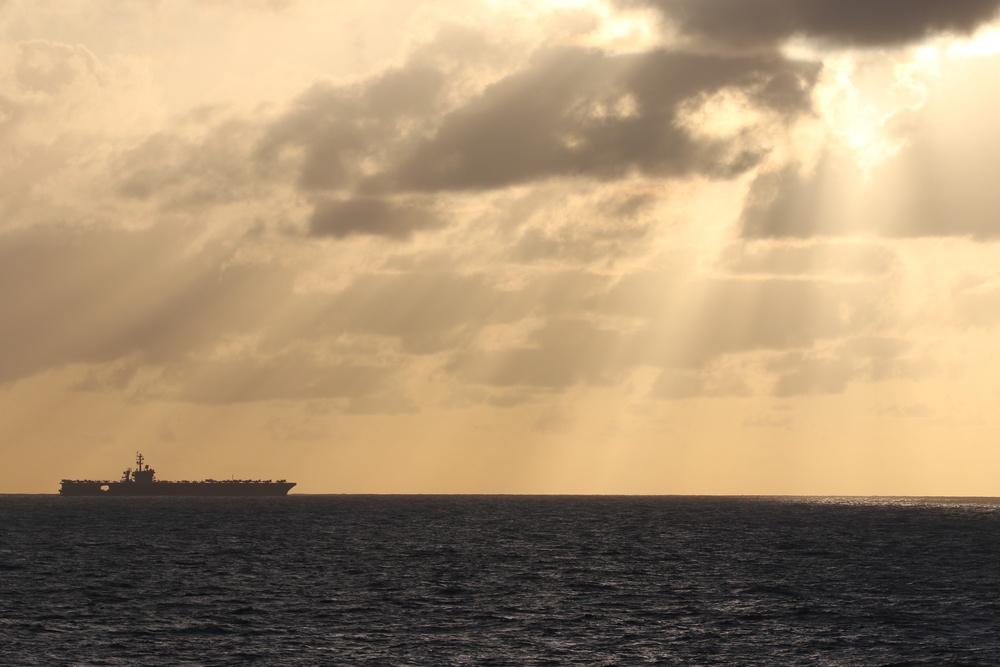 USS Carl Vinson (CVN) Conducts Operations in the Pacific Ocean