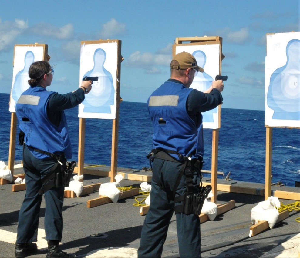 USS William P. Lawrence (DDG 110) Conducts Small Arms Shoot