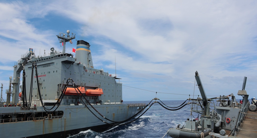 USS William P. Lawrence (DDG 110) Conducts Replinishment-at-Sea