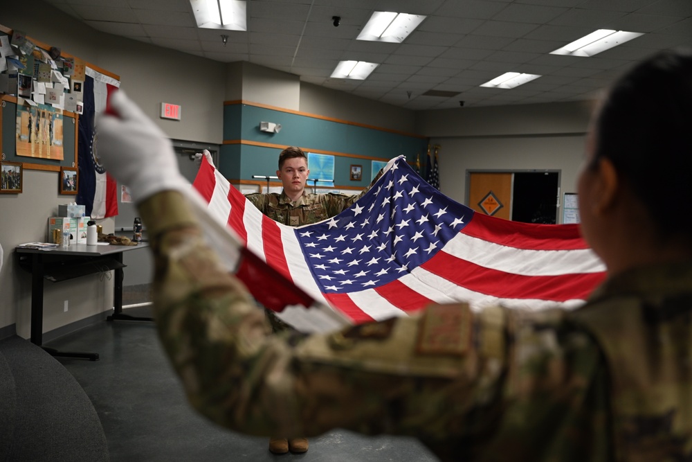 Whiteman Air Force Base Honor Guard practice