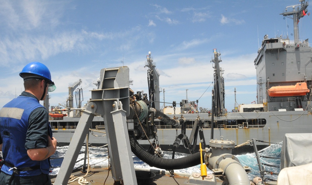 USS William P. Lawrence (DDG 110) Conducts Replinishment-at-Sea