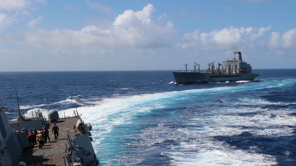 USS William P. Lawrence (DDG 110) Conducts Replenishment-at-Sea