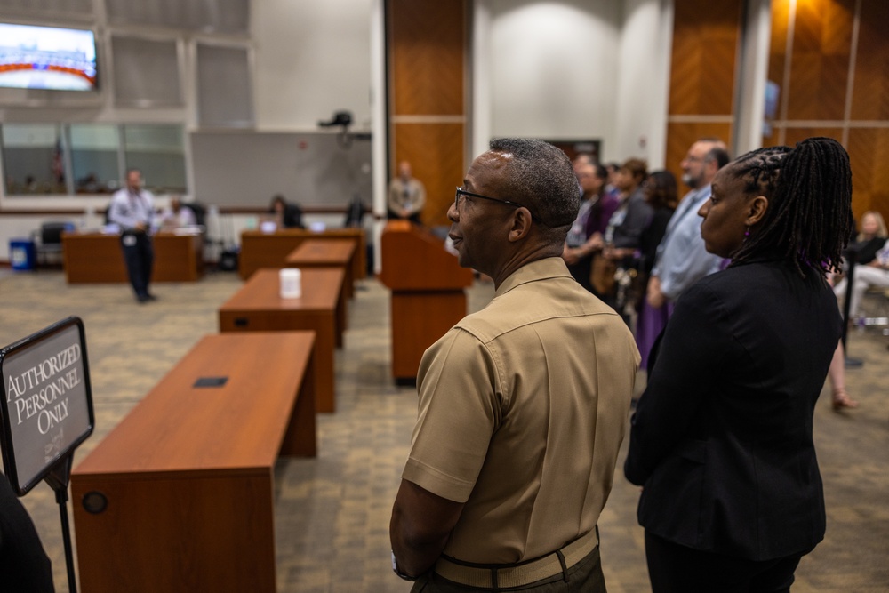 Col. Michael Brooks attends the Month of the Military Child Proclamation