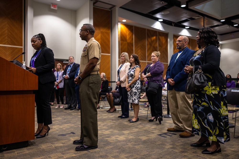 Col. Michael Brooks attends the Month of the Military Child Proclamation