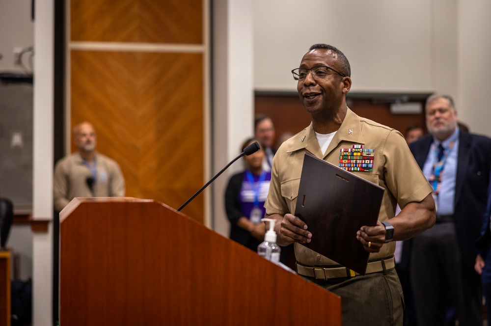 Col. Michael Brooks attends the Month of the Military Child Proclamation