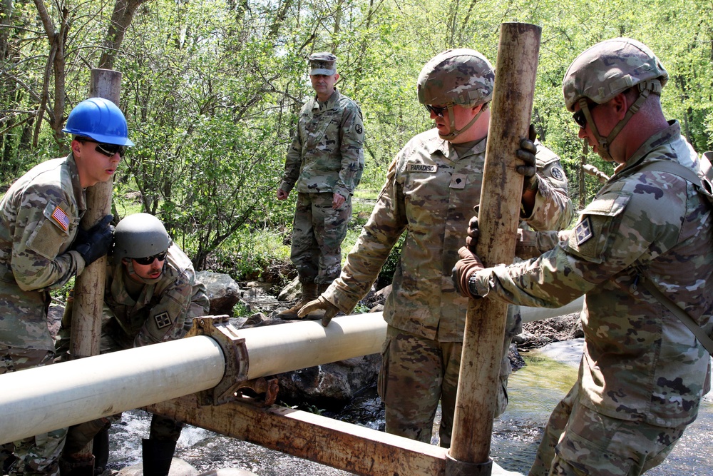 Soldiers with pipeline