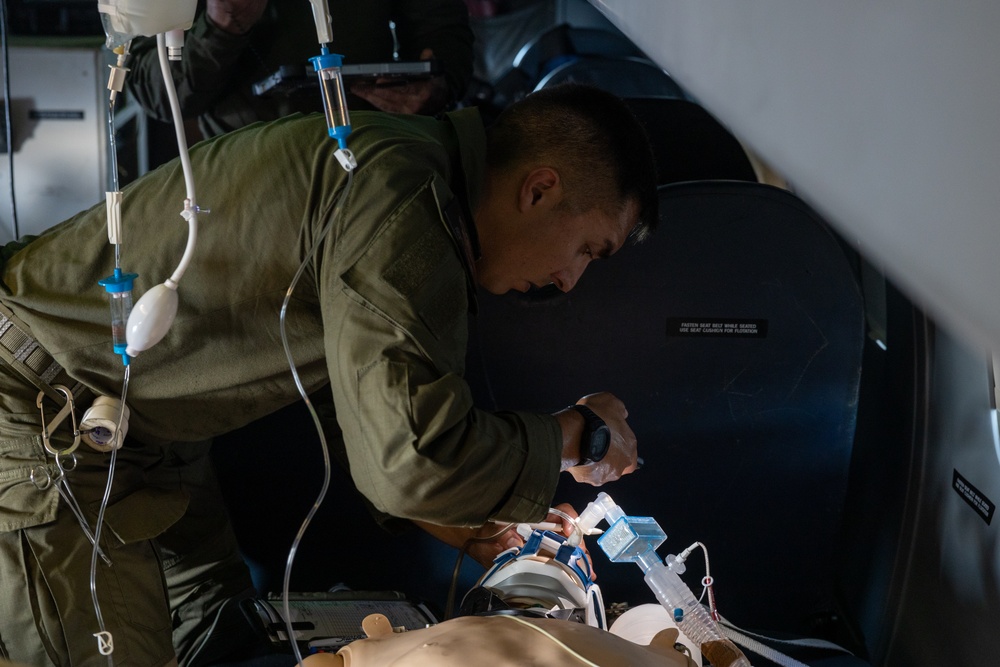 2nd Medical Battalion Conducts En Route Care Exercise Aboard C-146A Wolfhound