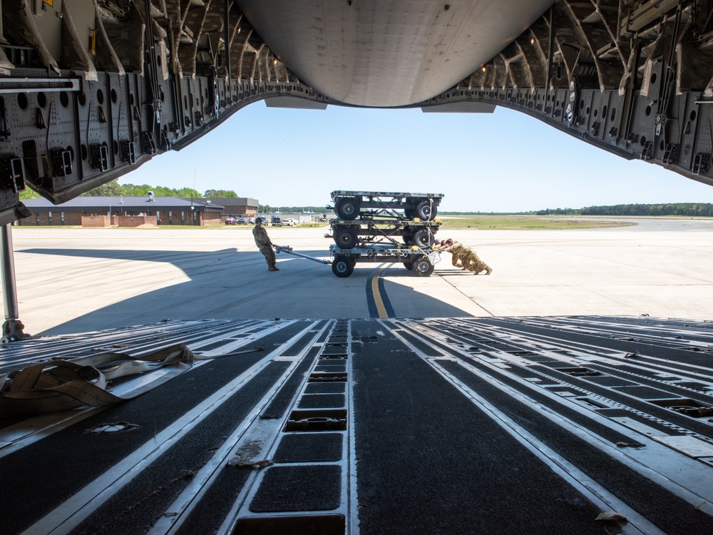 All-Terrain Trailers loading into a C-17 Globemaster III