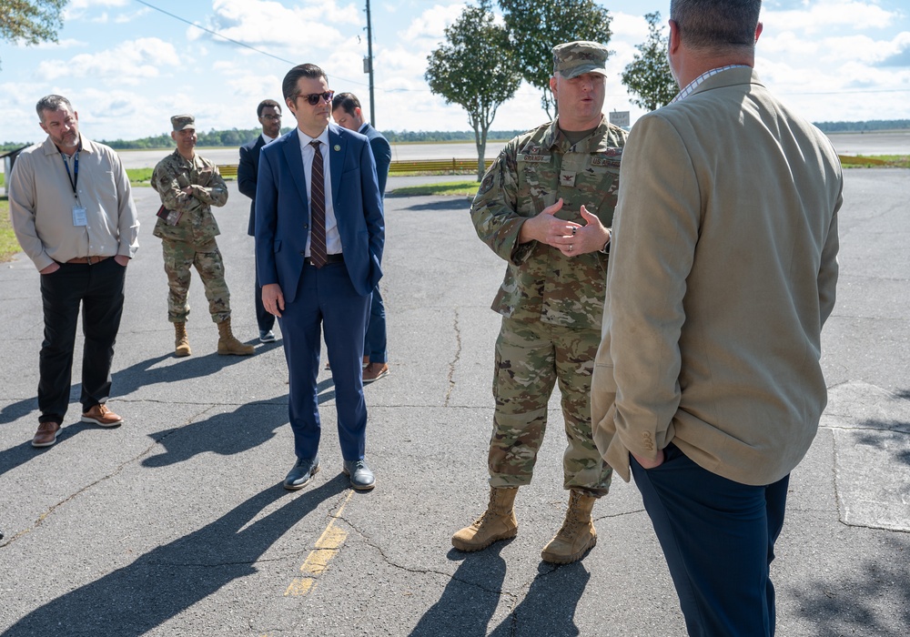 Congressman Gaetz visits Duke Field