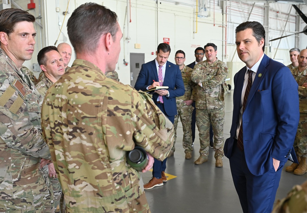 Congressman Gaetz visits Duke Field