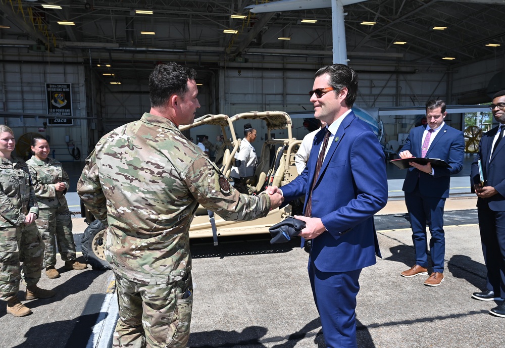 Congressman Gaetz visits Duke Field