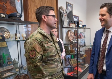 Congressman Gaetz visits Duke Field