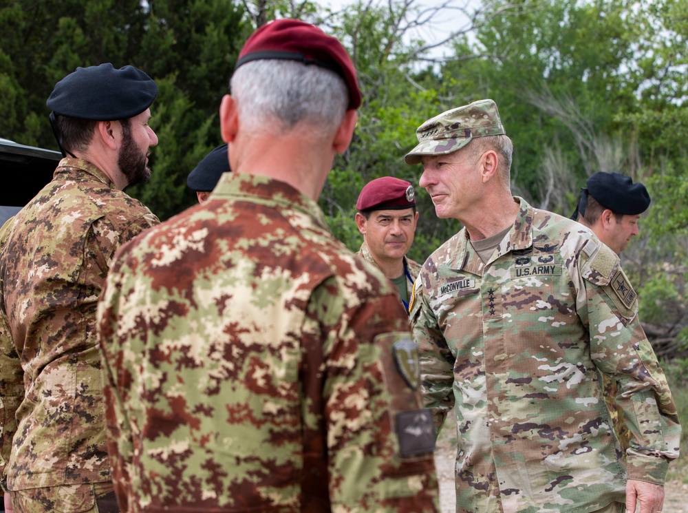 US Army Chief of Staff tours III Armored Corps Warfighter exercise at Fort Hood